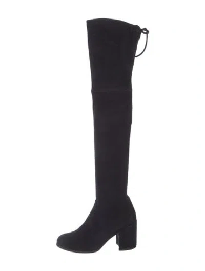 Pre-owned Stuart Weitzman Suede Boots In Black