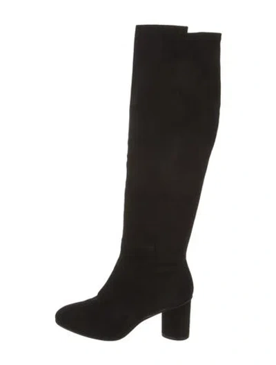 Pre-owned Stuart Weitzman Suede Boots In Black