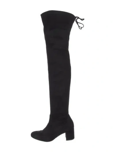 Pre-owned Stuart Weitzman Suede Boots In Black