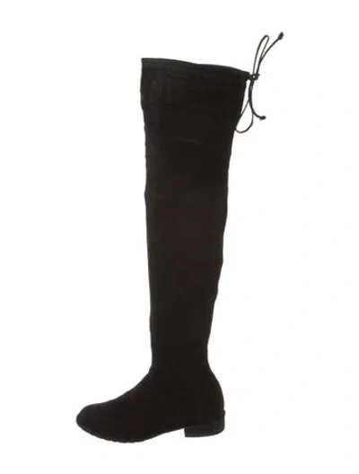 Pre-owned Stuart Weitzman Suede Boots In Black