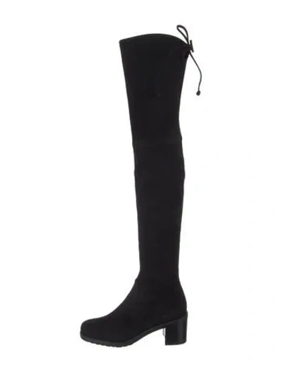 Pre-owned Stuart Weitzman Suede Boots In Black