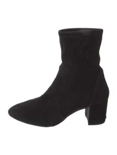 Pre-owned Stuart Weitzman Suede Boots In Black