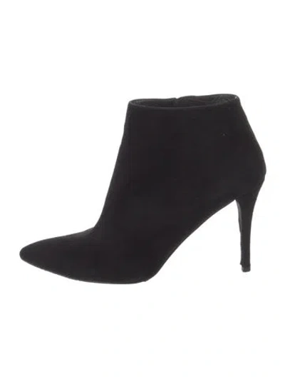 Pre-owned Stuart Weitzman Suede Boots In Black