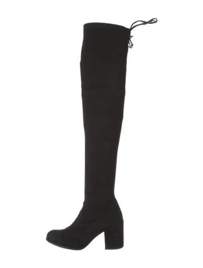 Pre-owned Stuart Weitzman Suede Boots In Black
