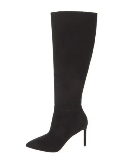 Pre-owned Stuart Weitzman Suede Boots In Black