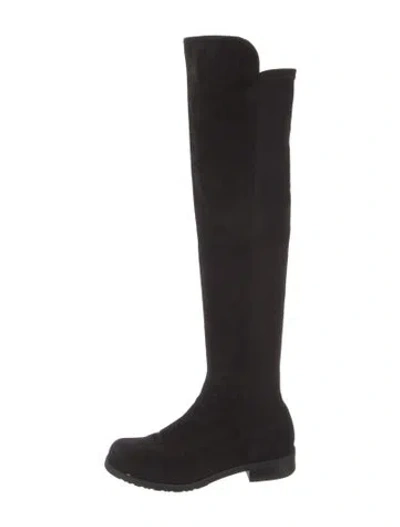 Pre-owned Stuart Weitzman Suede Boots In Black