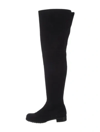 Pre-owned Stuart Weitzman Suede Boots In Black