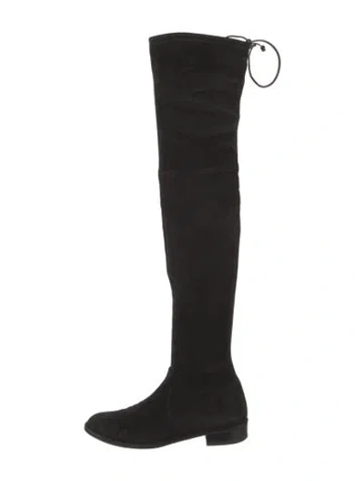 Pre-owned Stuart Weitzman Suede Boots In Black