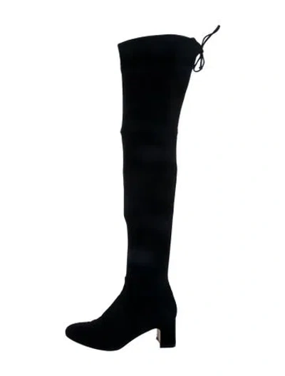 Pre-owned Stuart Weitzman Suede Boots In Black