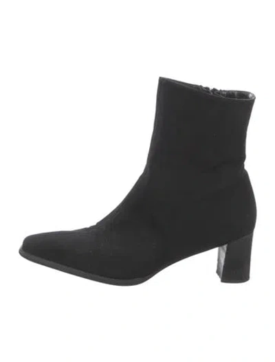 Pre-owned Stuart Weitzman Suede Boots In Black