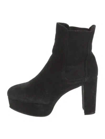 Pre-owned Stuart Weitzman Suede Boots In Black