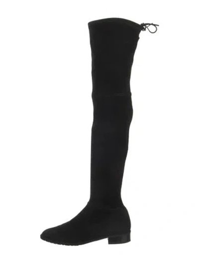 Pre-owned Stuart Weitzman Suede Boots In Black