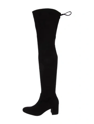 Pre-owned Stuart Weitzman Suede Boots In Black