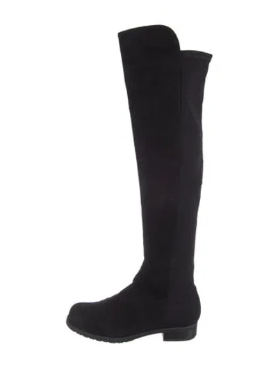 Pre-owned Stuart Weitzman Suede Boots In Black