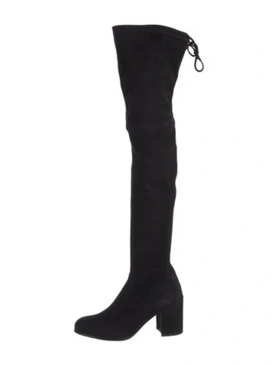 Pre-owned Stuart Weitzman Suede Boots In Black