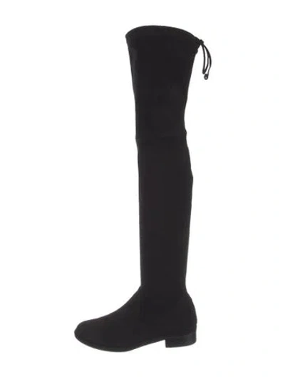 Pre-owned Stuart Weitzman Suede Boots In Black