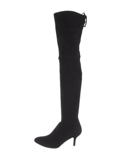 Pre-owned Stuart Weitzman Suede Boots In Black