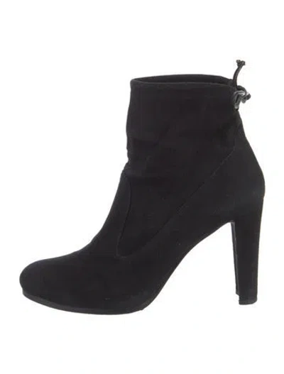 Pre-owned Stuart Weitzman Suede Boots In Black