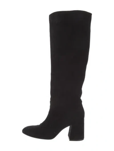Pre-owned Stuart Weitzman Suede Boots In Black