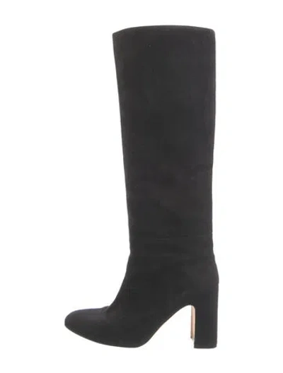 Pre-owned Stuart Weitzman Suede Boots In Black