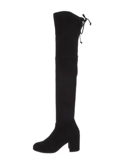 Pre-owned Stuart Weitzman Suede Boots In Black