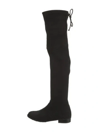 Pre-owned Stuart Weitzman Suede Boots In Black