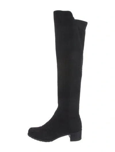 Pre-owned Stuart Weitzman Suede Boots In Black