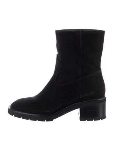 Pre-owned Stuart Weitzman Suede Boots In Black