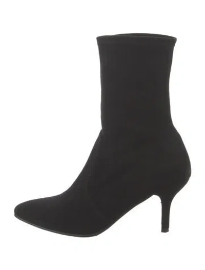 Pre-owned Stuart Weitzman Suede Boots In Black