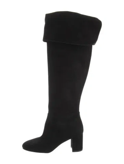 Pre-owned Stuart Weitzman Suede Boots In Black