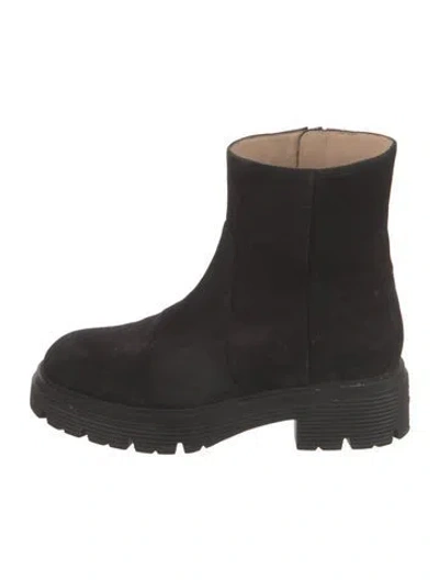 Pre-owned Stuart Weitzman Suede Boots In Black