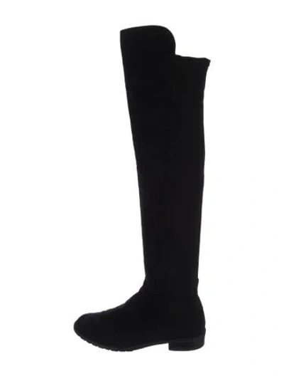 Pre-owned Stuart Weitzman Suede Boots In Black