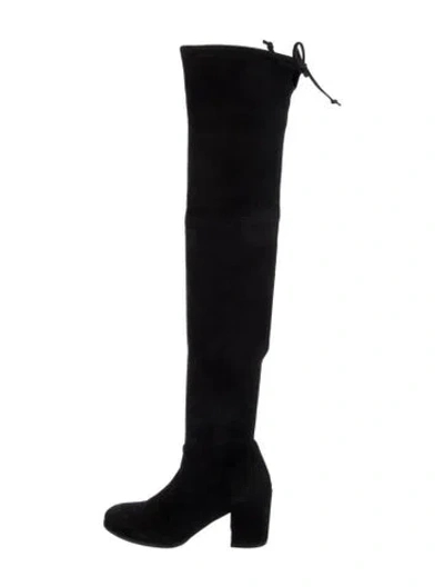 Pre-owned Stuart Weitzman Suede Boots In Black