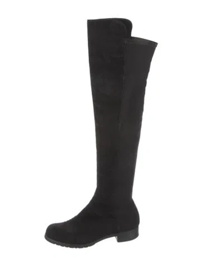 Pre-owned Stuart Weitzman Suede Boots In Black