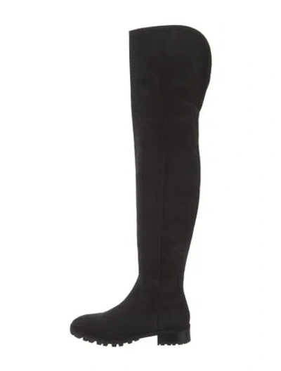 Pre-owned Stuart Weitzman Suede Boots In Black