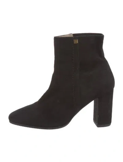Pre-owned Stuart Weitzman Suede Boots In Black