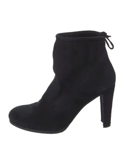 Pre-owned Stuart Weitzman Suede Boots In Black