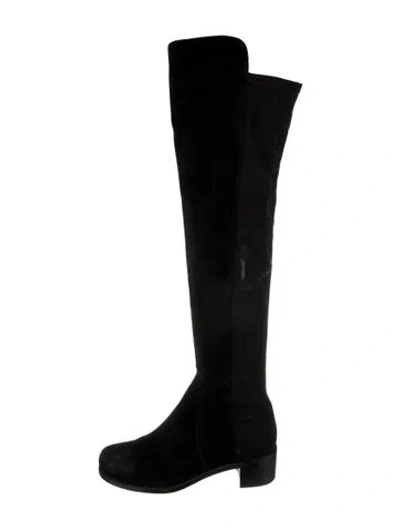 Pre-owned Stuart Weitzman Suede Boots In Black