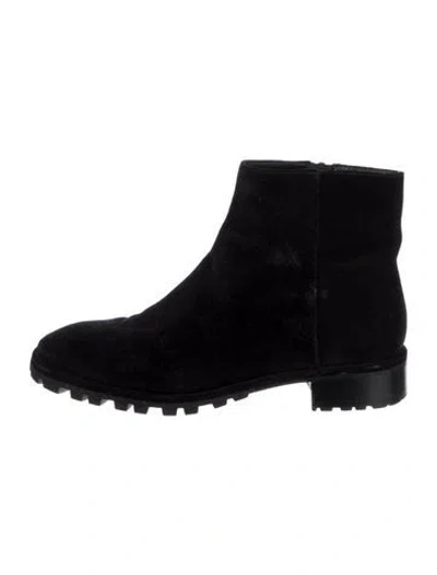Pre-owned Stuart Weitzman Suede Boots In Black