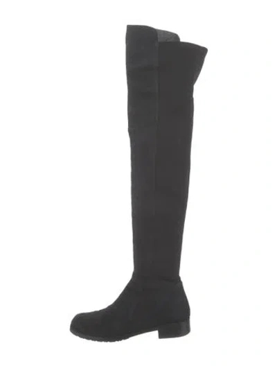 Pre-owned Stuart Weitzman Suede Boots In Black