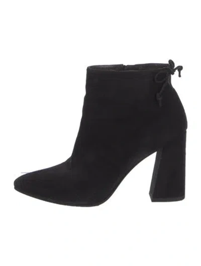 Pre-owned Stuart Weitzman Suede Boots In Black
