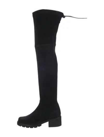 Pre-owned Stuart Weitzman Suede Boots In Black