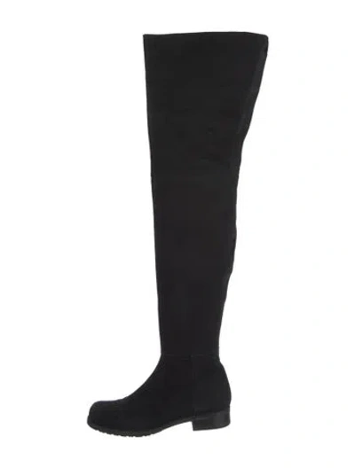 Pre-owned Stuart Weitzman Suede Boots In Black