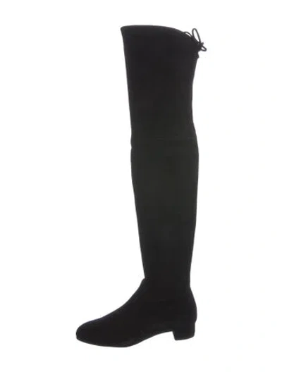 Pre-owned Stuart Weitzman Suede Boots In Black