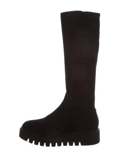 Pre-owned Stuart Weitzman Suede Boots In Black