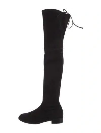Pre-owned Stuart Weitzman Suede Boots In Black