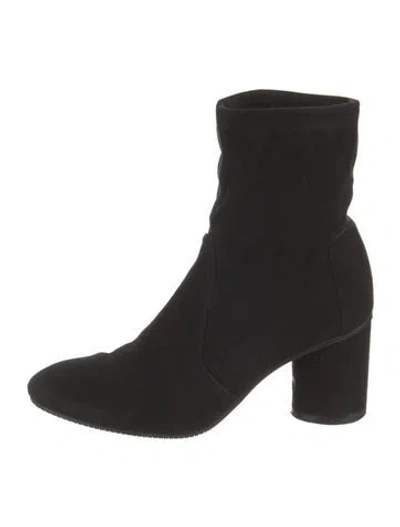 Pre-owned Stuart Weitzman Suede Boots In Black