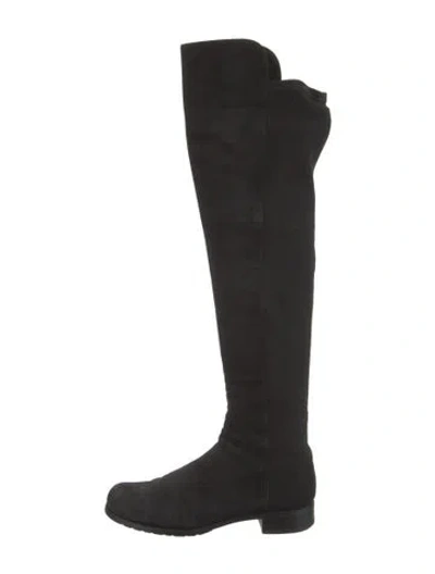 Pre-owned Stuart Weitzman Suede Boots In Black