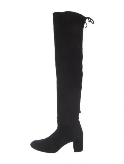 Pre-owned Stuart Weitzman Suede Boots In Black