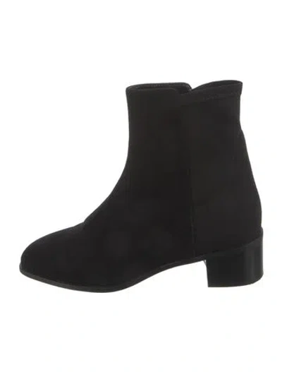 Pre-owned Stuart Weitzman Suede Boots In Black